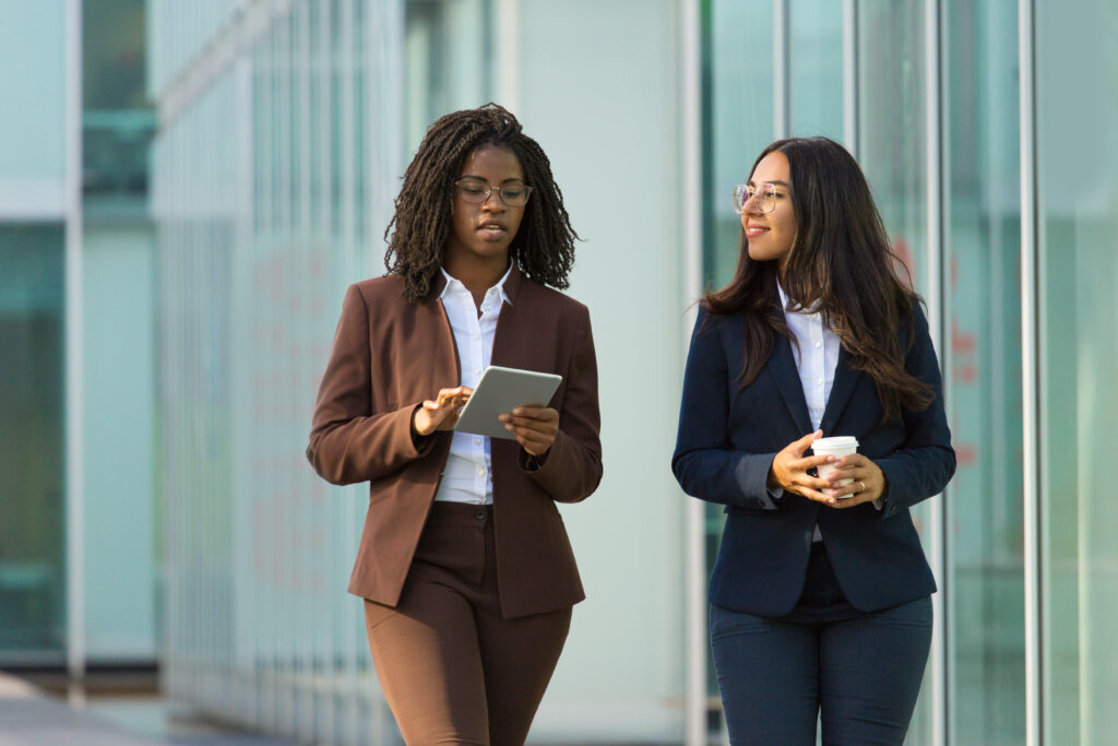 diverse female business colleagues